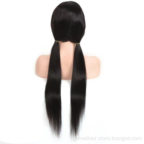 Cheap 10a Raw Brazilian Virgin Human Hair Lace Front Wig Vendor 4x4 5x5 Full HD Swiss Lace Frontal Closure Wig For Black Women